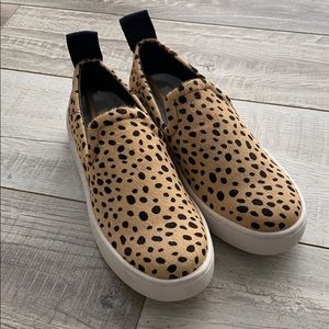 Dolce Vida Leopard Print Slip On Shoes